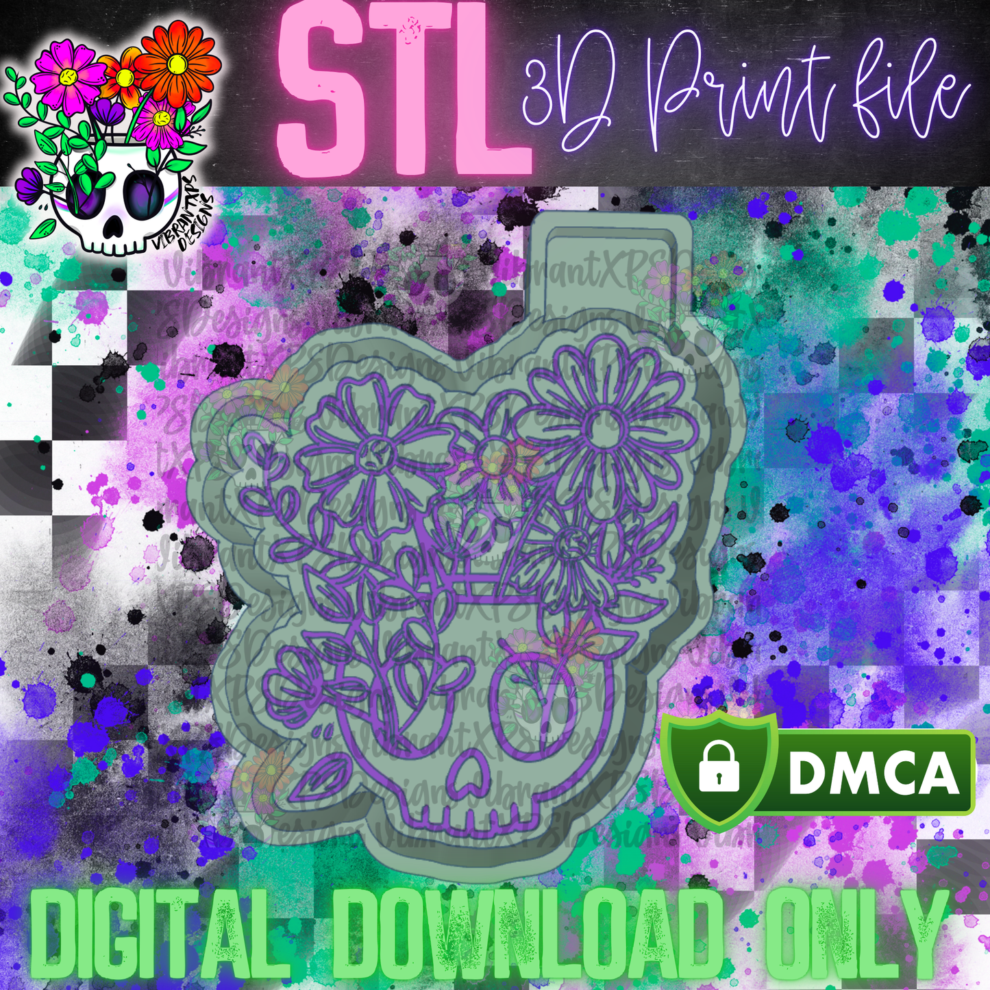 Skellie Planter Mold Maker STL File