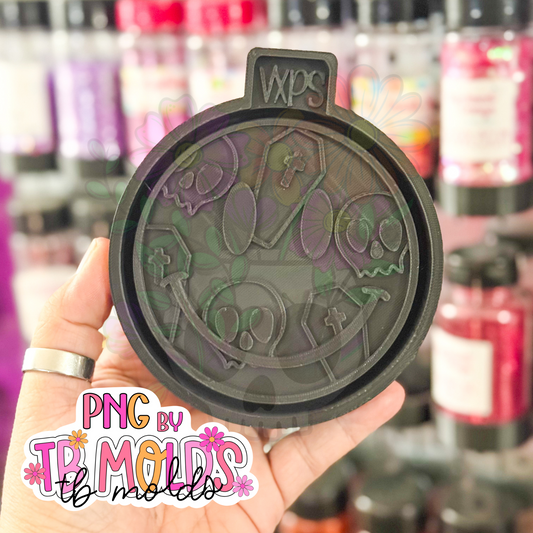 💀 Skull Coffin Happy – Semi Exclusive Freshie Mold ☠️😊