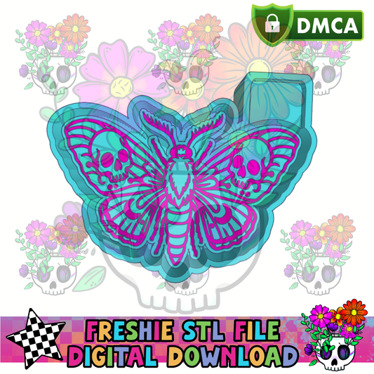 Skull Death Moth Mold Maker STL File