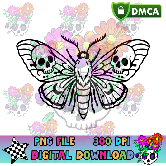 Skull Death Moth - PNG
