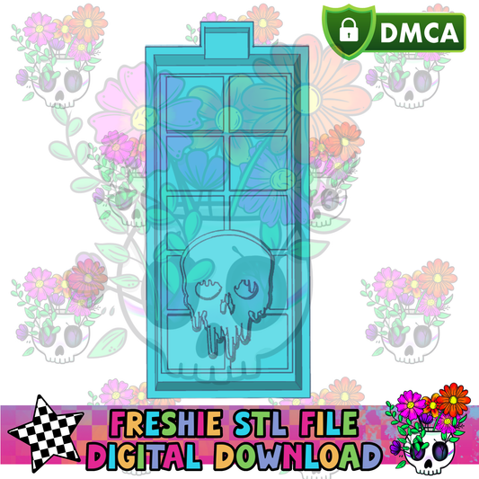 Skull Square Bar Mold Maker STL File