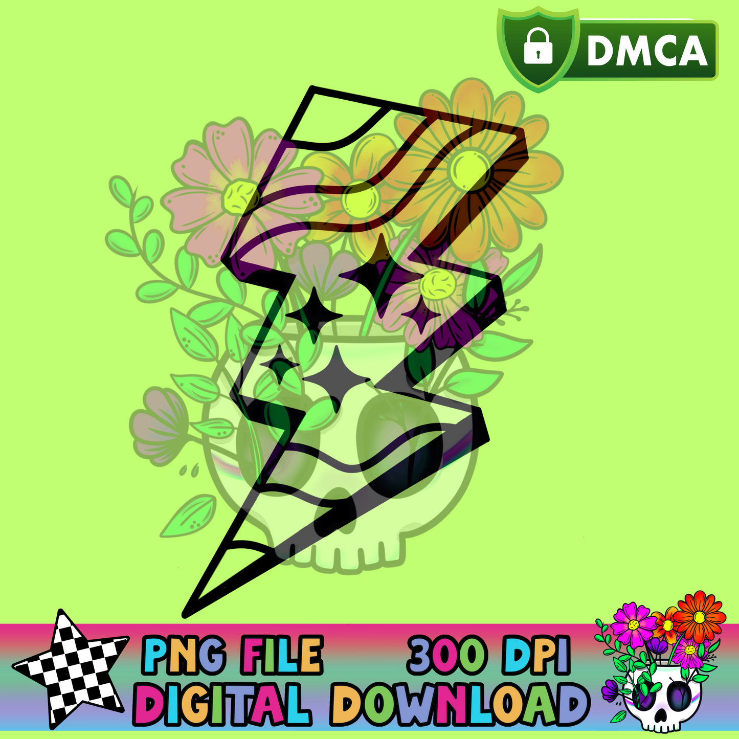 Wavy Sparkle Bolt - PNG