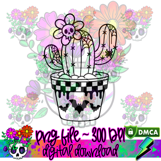Spooky Cactus - PNG