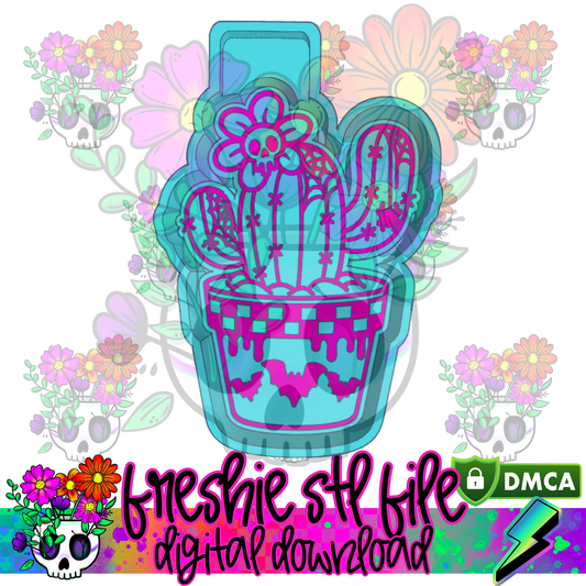 Spooky Cactus Mold Maker STL File