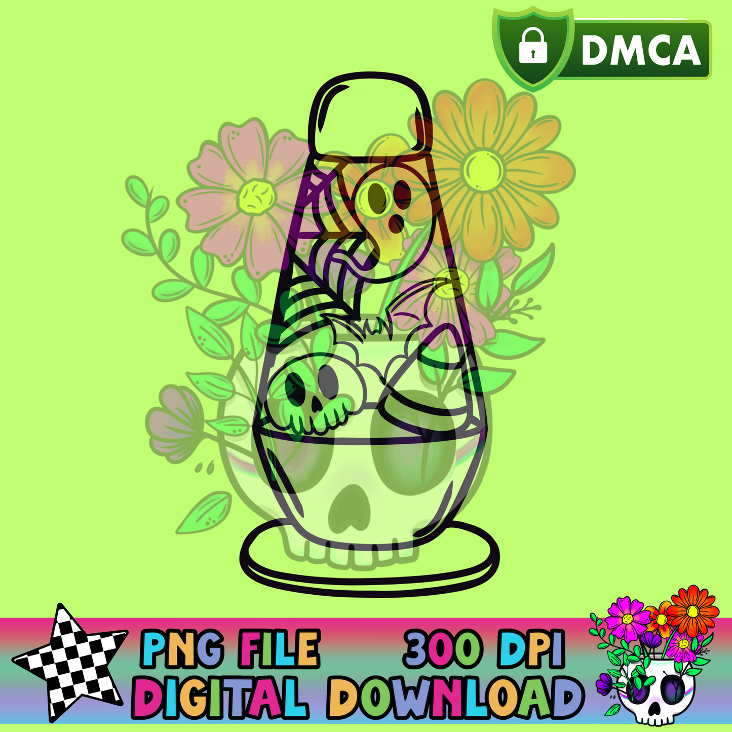 Spooky Lava Lamp - PNG