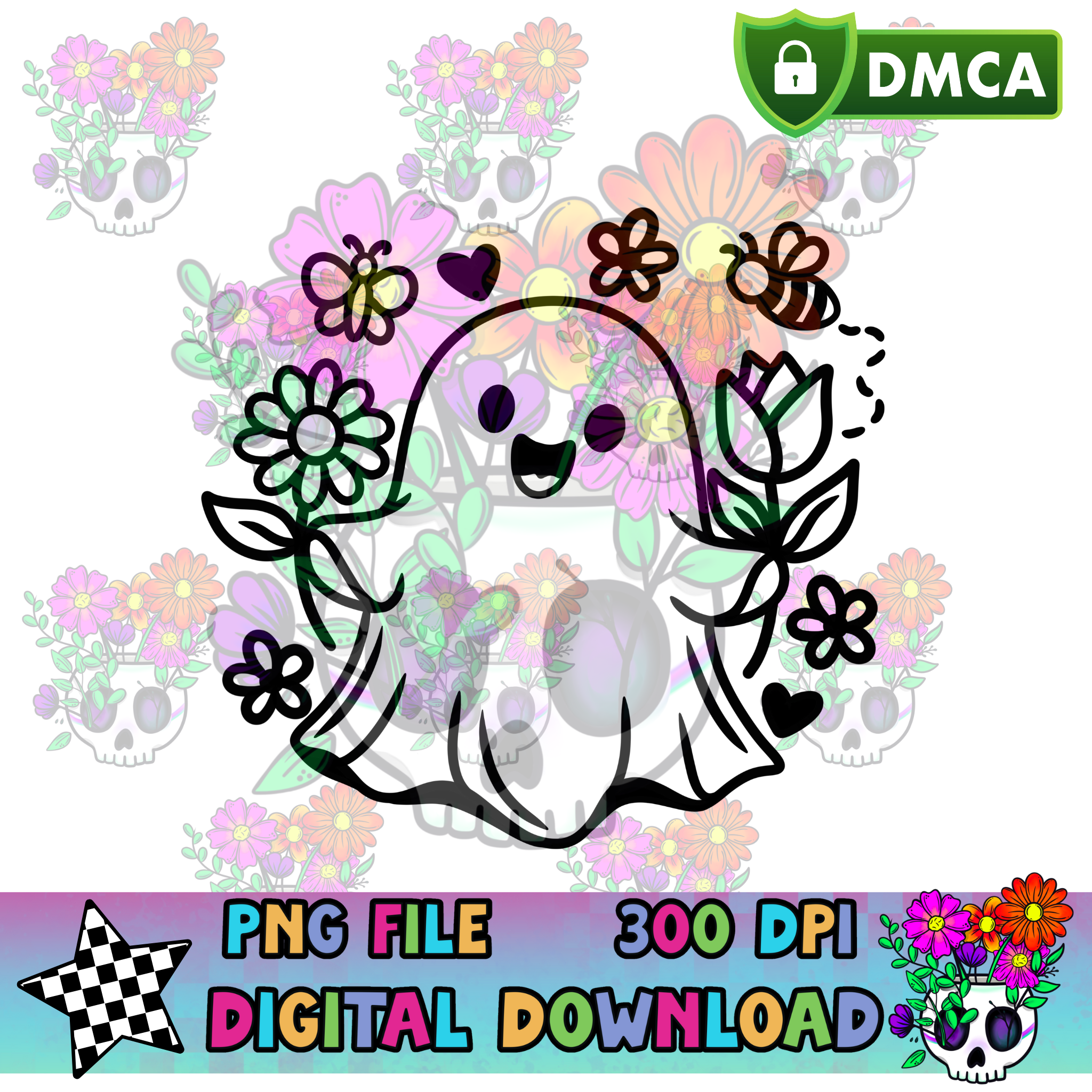 Spring Ghost - PNG – VibrantXpressions