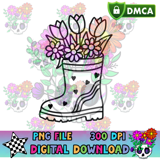 Spring Rainboot - PNG