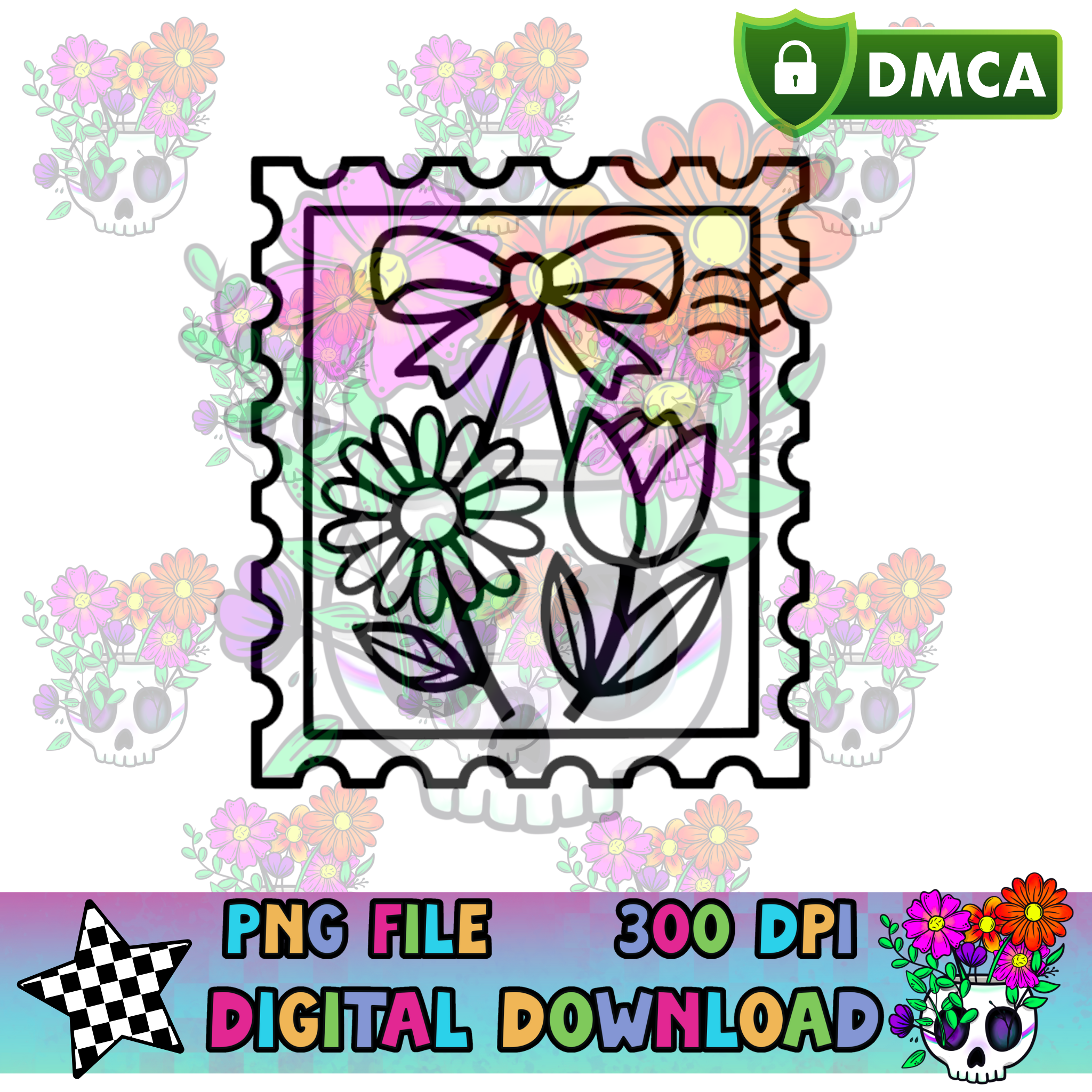 Spring Stamp - PNG – VibrantXpressions