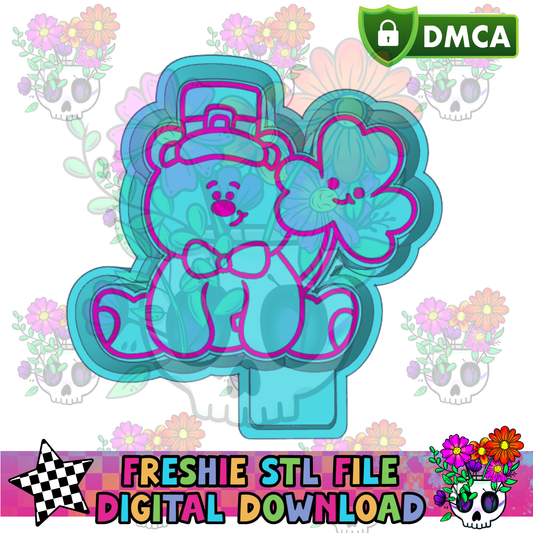 St Paddy's Bear and Shamrock Mold Maker STL File