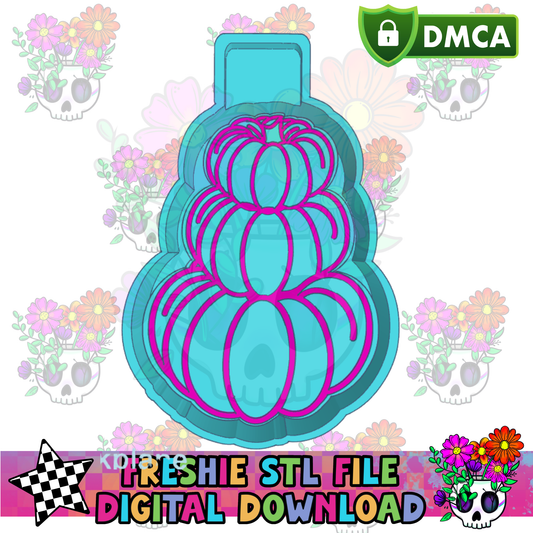 Stacked Pumpkins Housing Mold Maker STL File