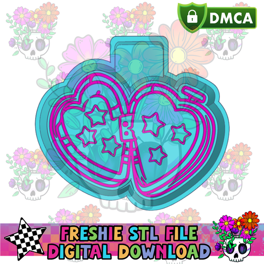 Star Heart Locket Mold Maker STL File