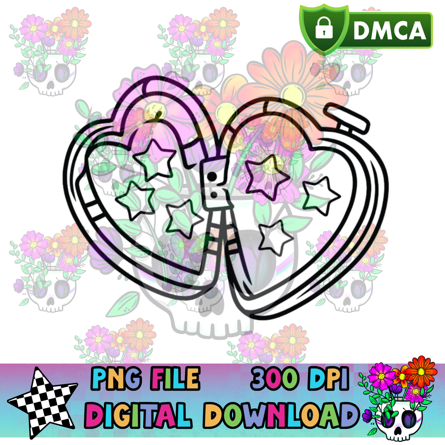 Star Heart Locket - PNG