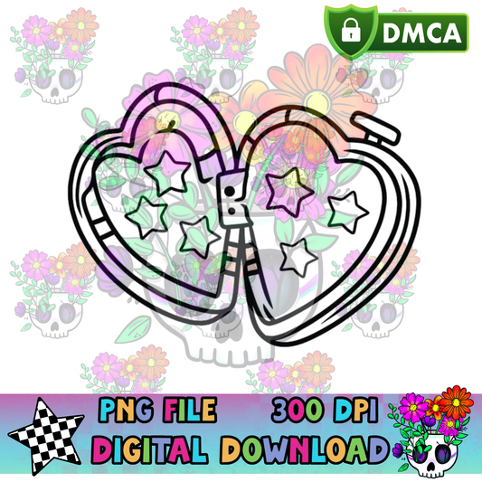 Star Heart Locket - PNG