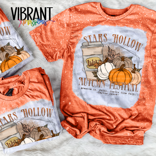 Stars Hollow Autumn Festival Bleached T-Shirt