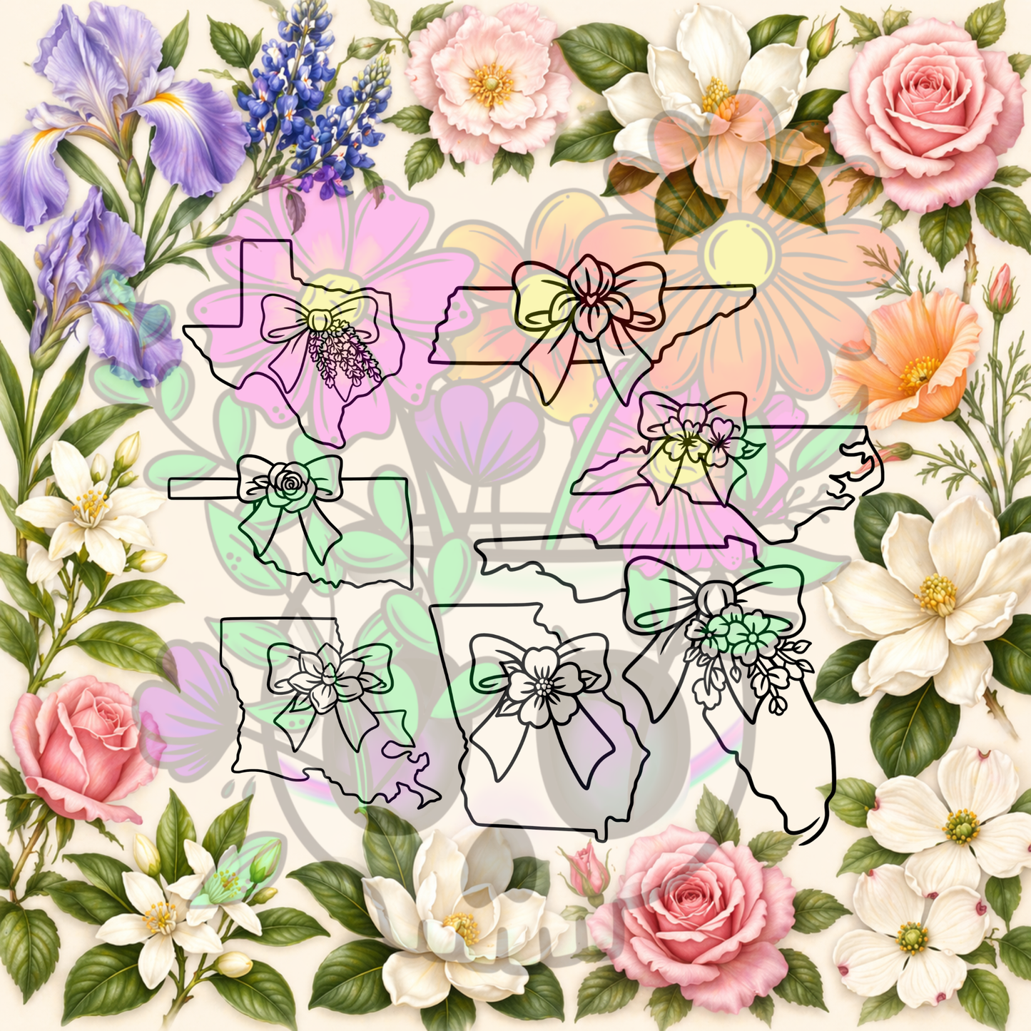 States Flowers Bundle