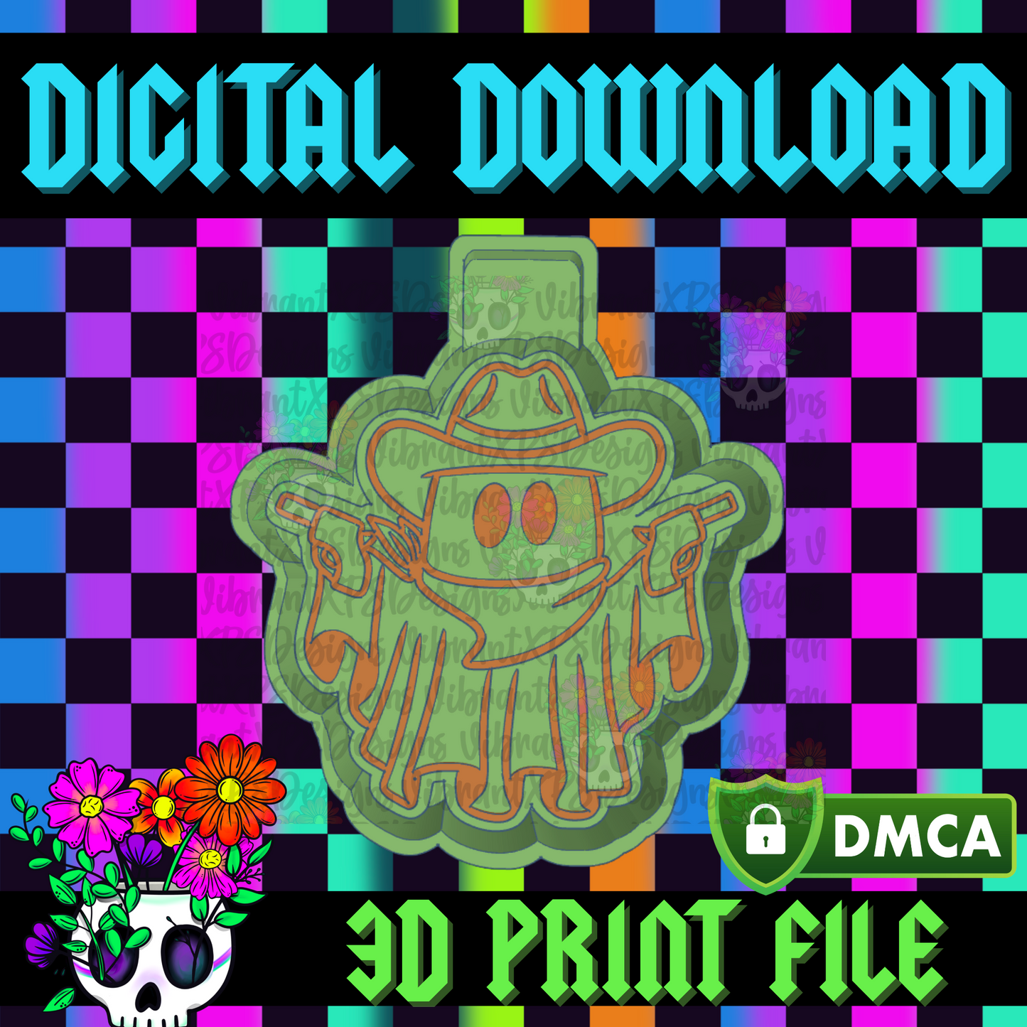 Stick Em Up Ghost Mold Maker STL File