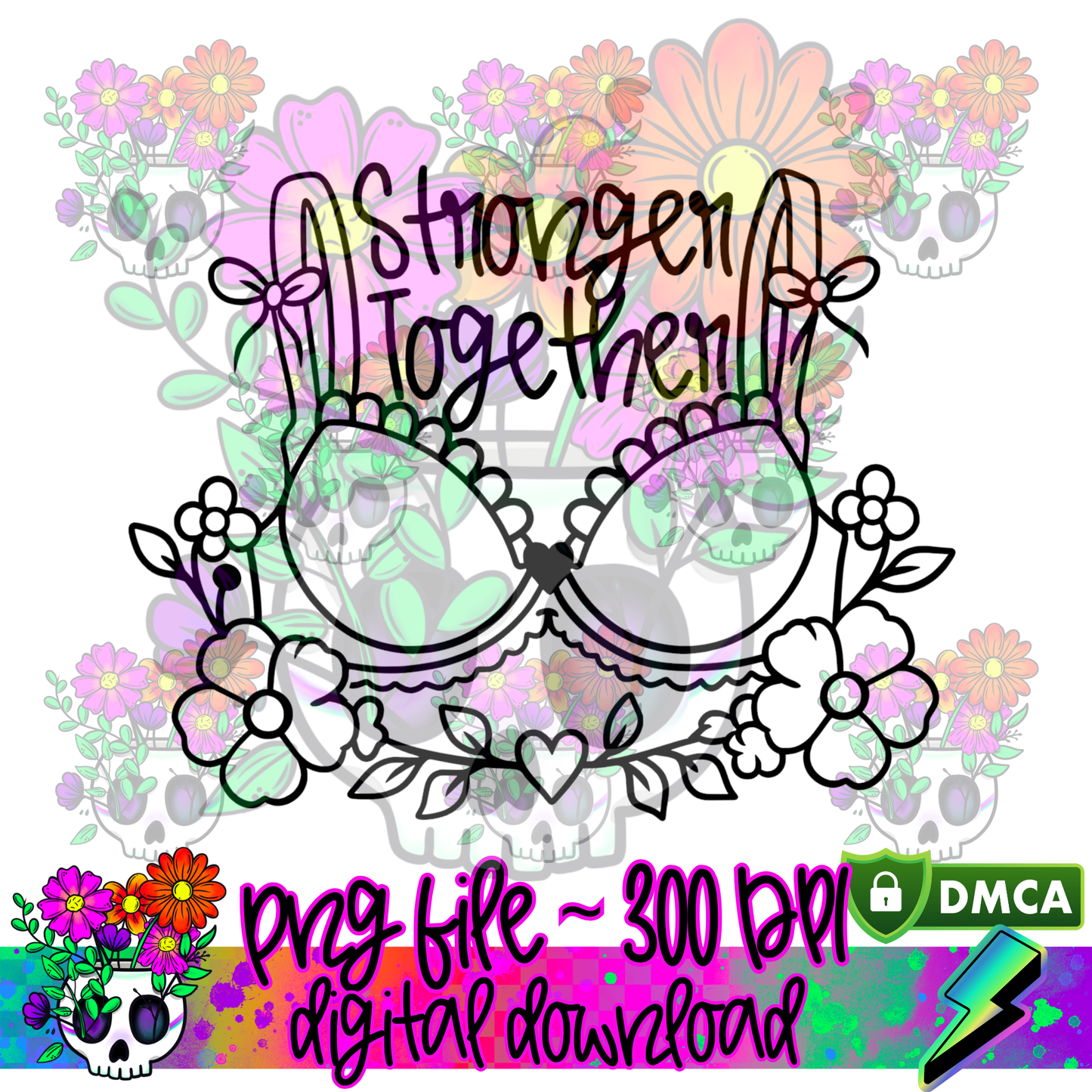 Stronger Together Bra - PNG