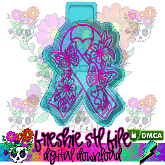 Suicide Awareness Ribbon Mold Maker STL File