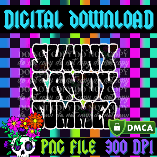 Sunny Sandy Summer- PNG