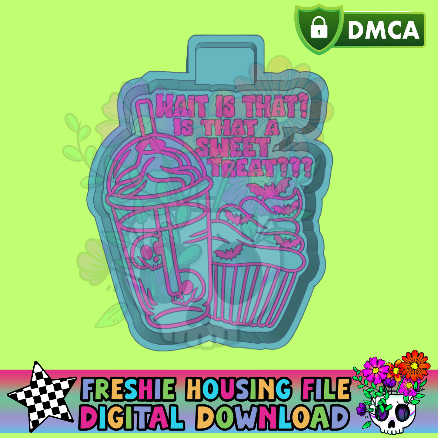 Is That A Sweet Treat (Words) Mold Maker STL File