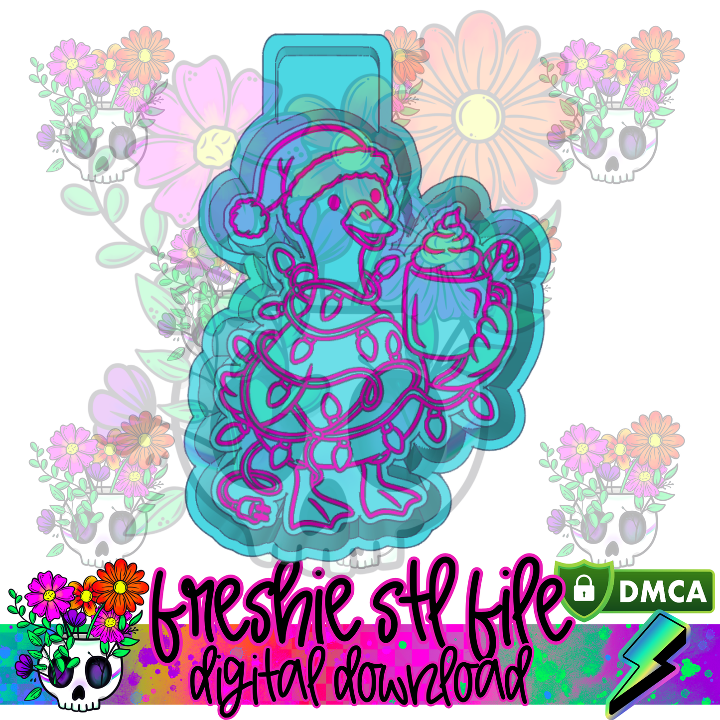 Tangled Christmas Goose Mold Maker STL File