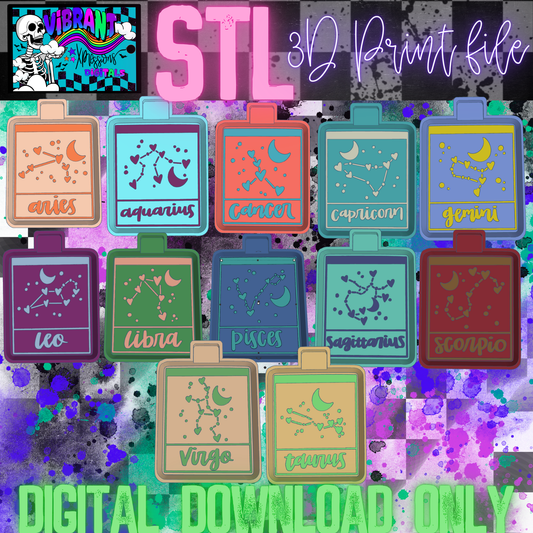 Zodiac Signs Mold Maker STL File