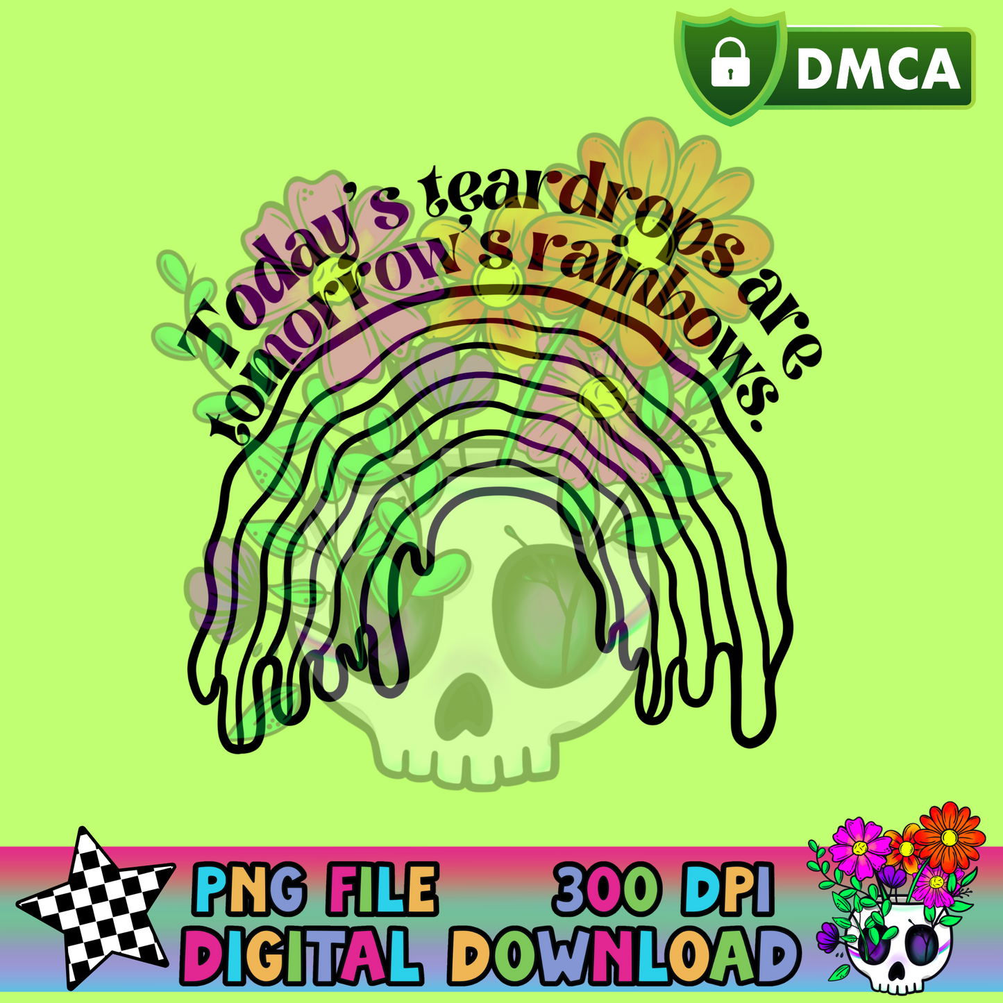 Teardrops and Rainbows - PNG