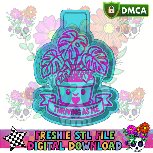 Thriving Being Me Monstera Mold Maker STL File