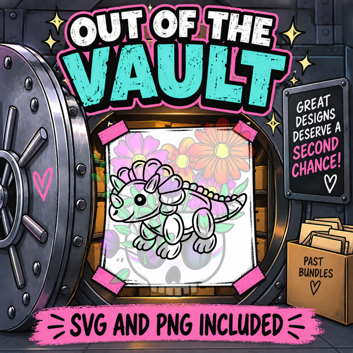 Out of the Vault - Balloon Dino Triceratops