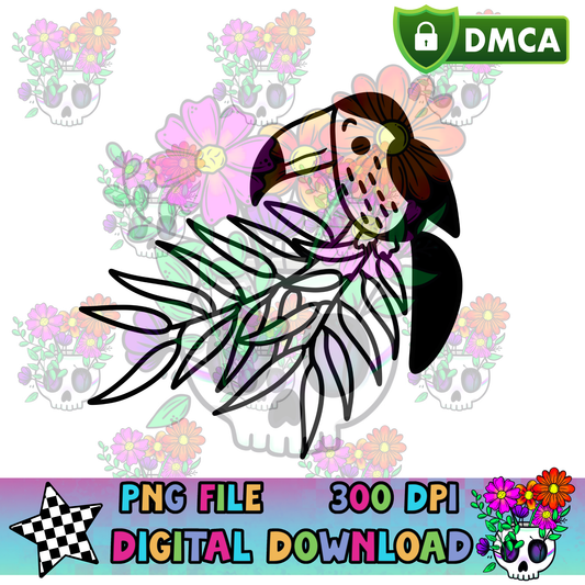 Toucan on Branch - PNG