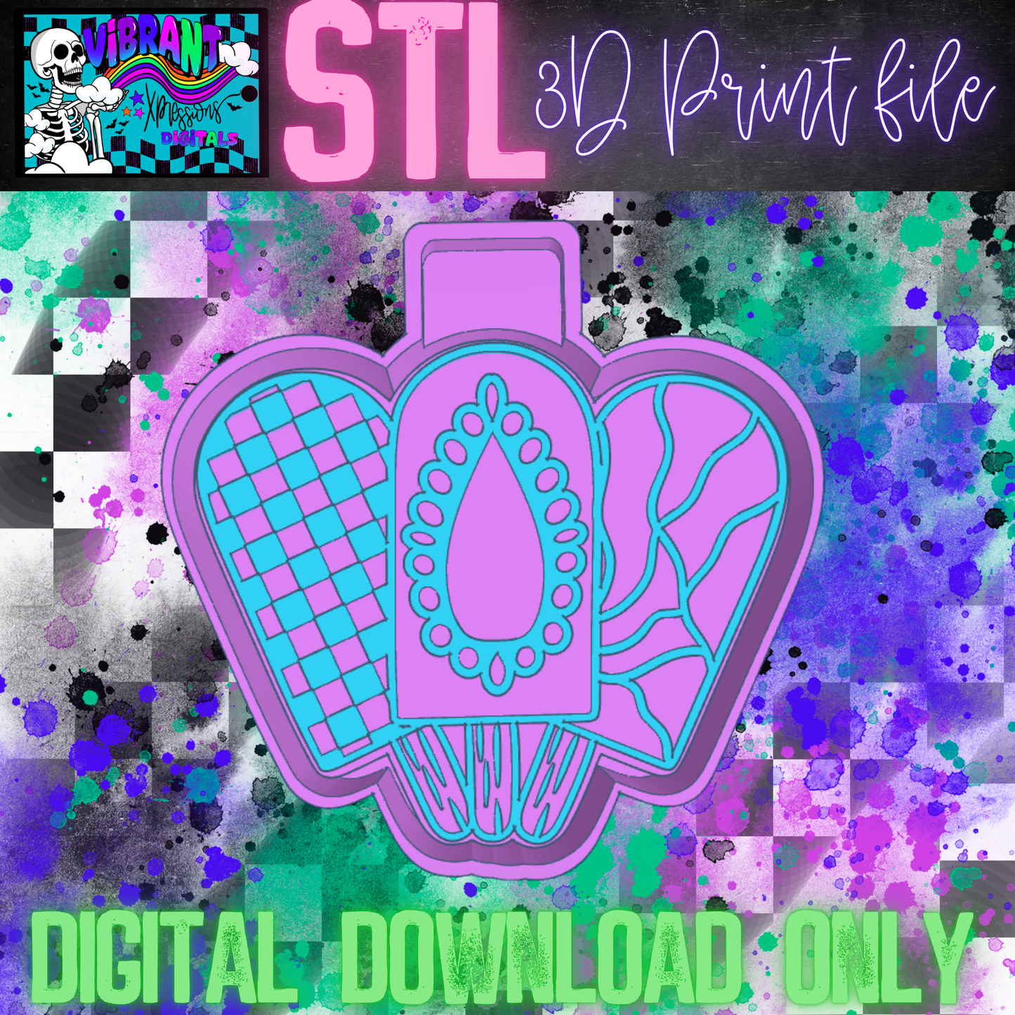 Turquoise Popsicles Mold Maker STL File