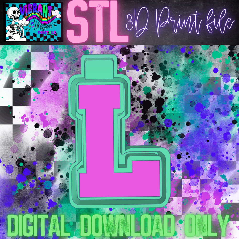 Varsity Alphas Mold Maker STL File