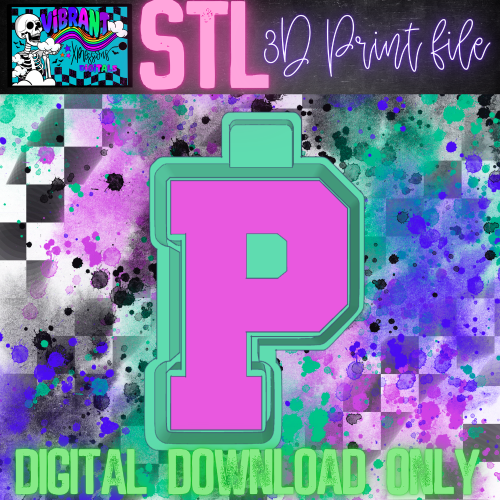 Varsity Alphas Mold Maker STL File