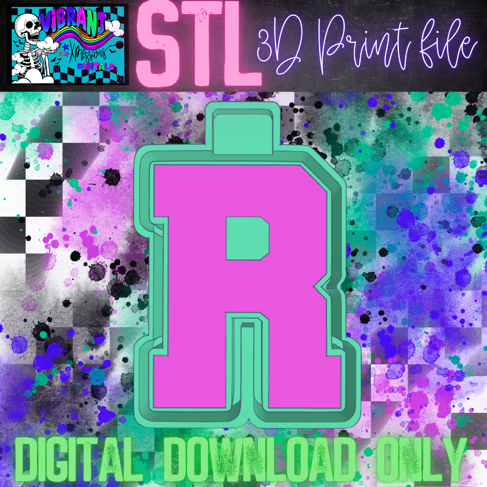 Varsity Alphas Mold Maker STL File