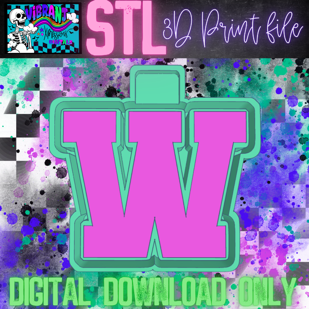 Varsity Alphas Mold Maker STL File