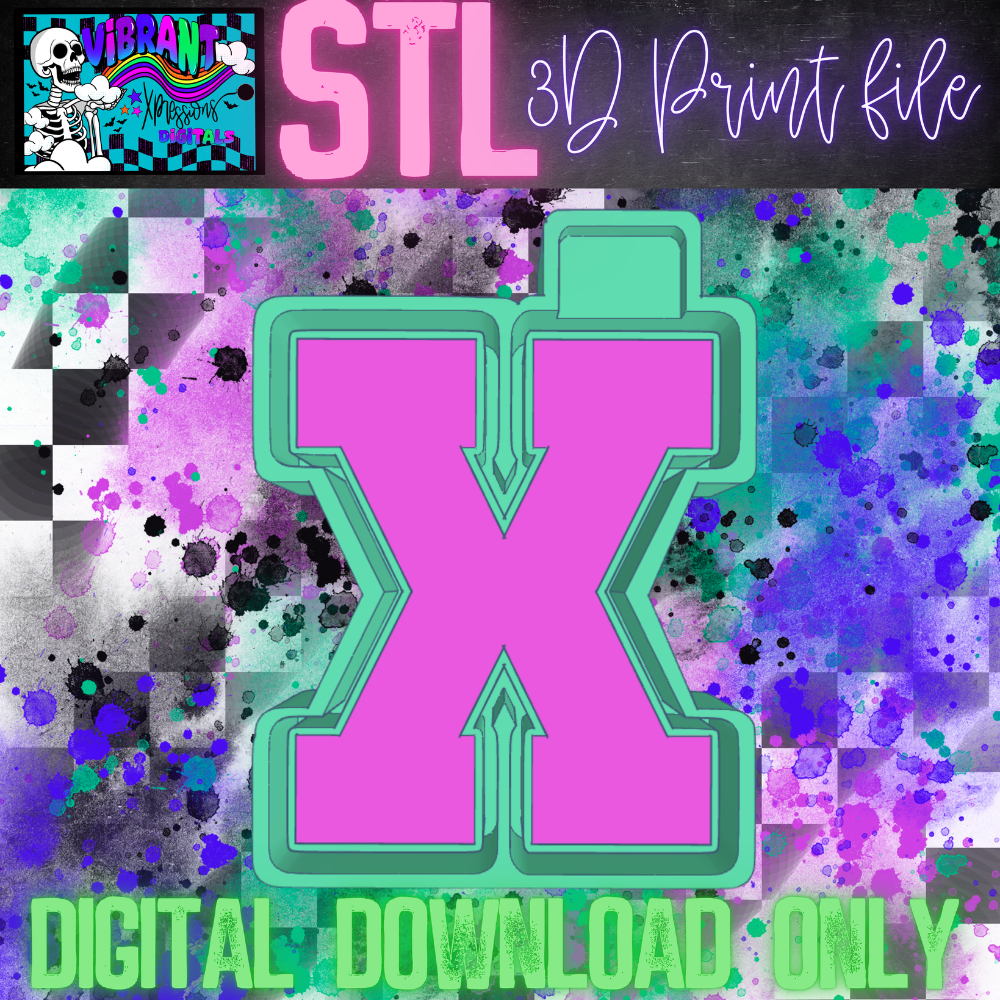 Varsity Alphas Mold Maker STL File