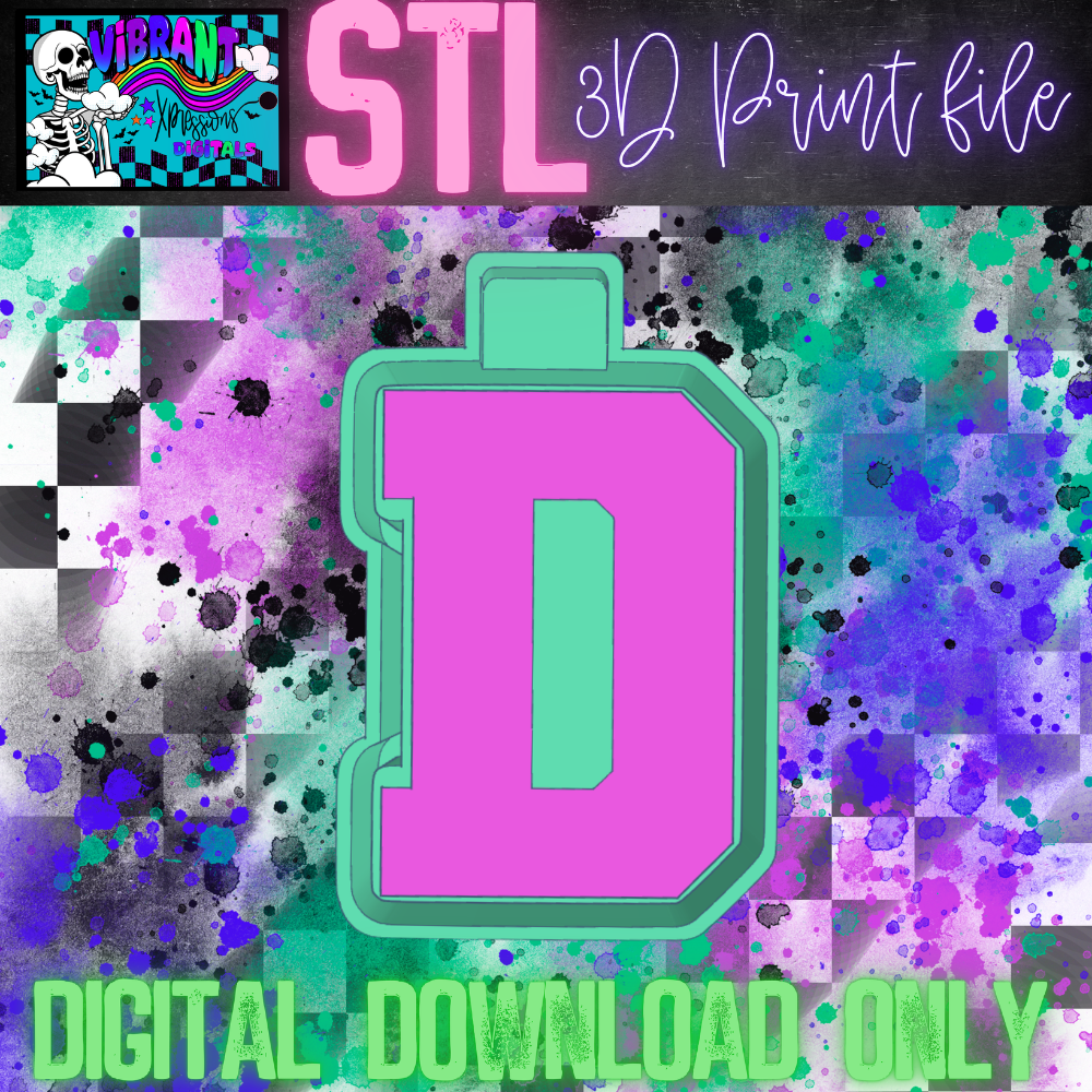 Varsity Alphas Mold Maker STL File