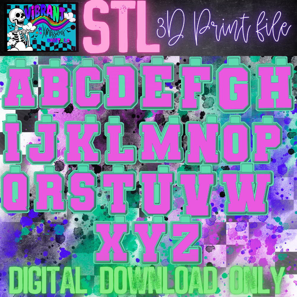 Varsity Alphas Mold Maker STL File