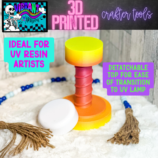 3D Printed Detachable Top Stand for Desk Vacuum Lids