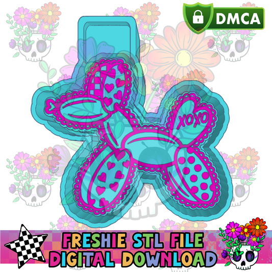 Valentine Balloon Dog Mold Maker STL File