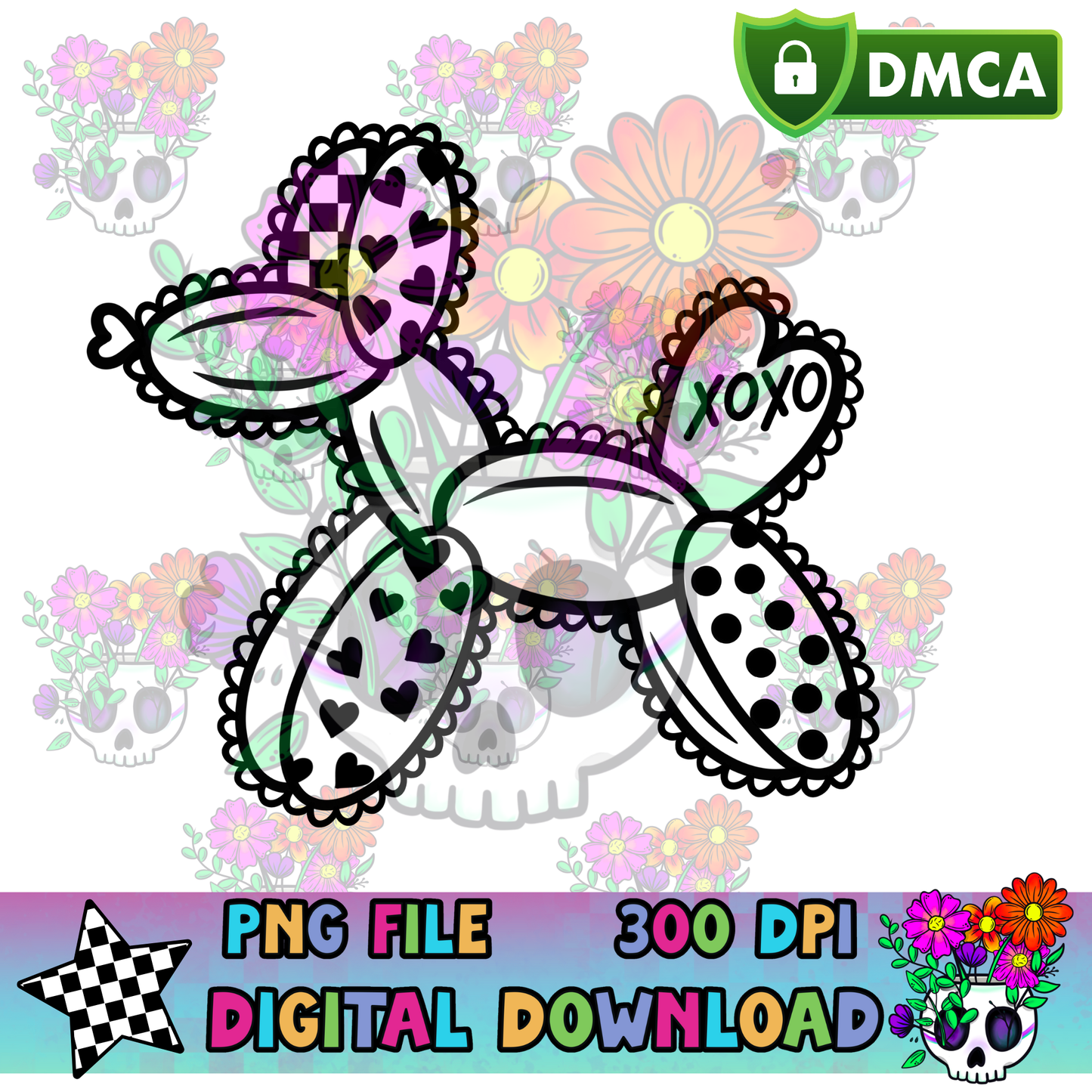 Valentine Balloon Dog - PNG