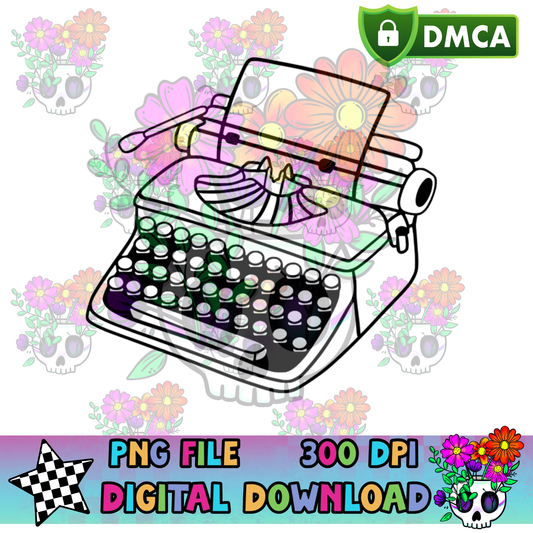 Vintage Typewriter - PNG