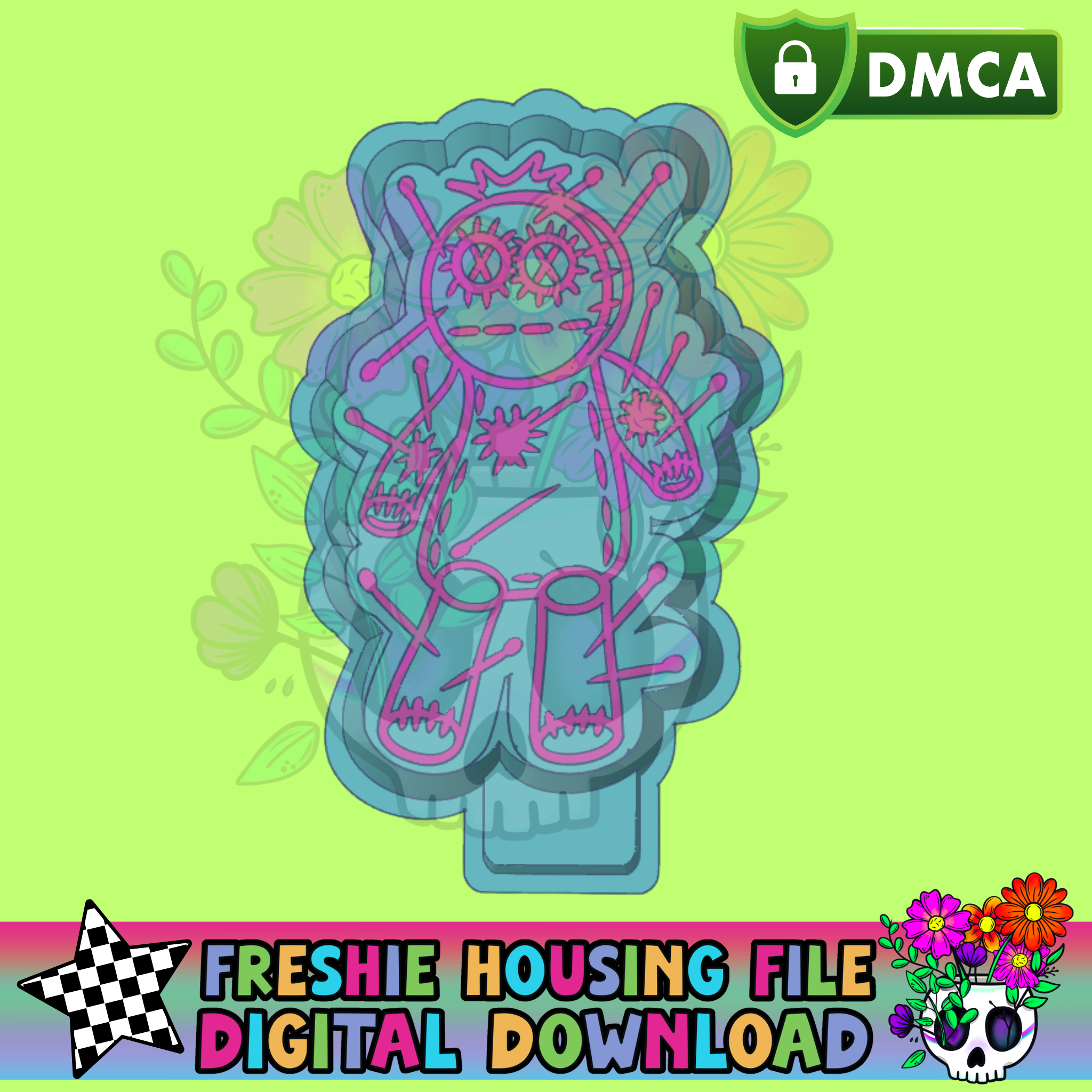 Voodoo Doll Mold Maker STL File – VibrantXpressions