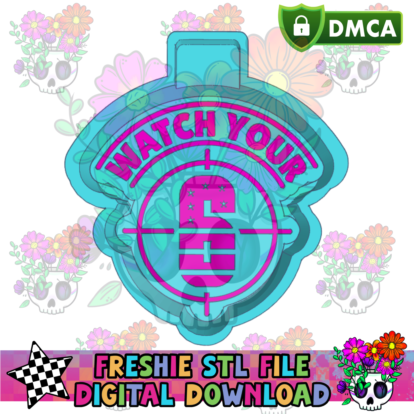 Watch Your 6 Portrait Housing Mold Maker STL File