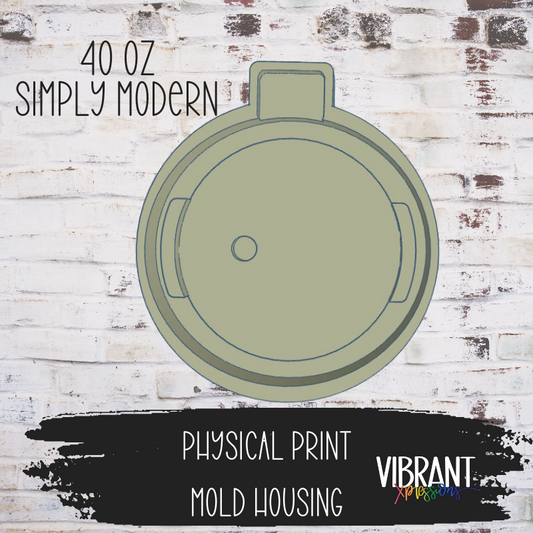 40 oz Simply Modern Lid Topper Mold Maker