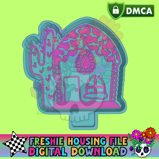 Western Gingerbread House Mold Maker STL File