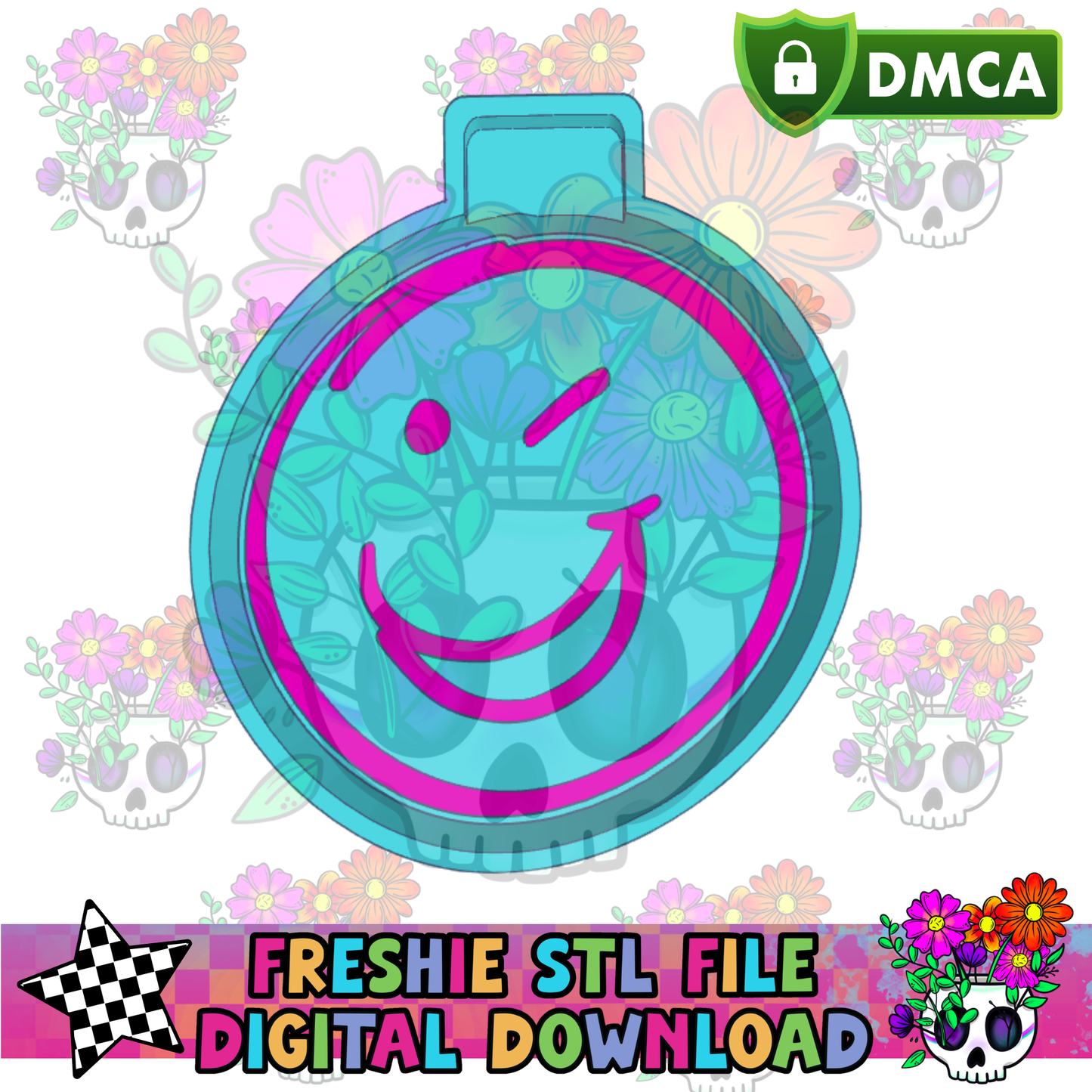 Winky Face Mold Maker STL File