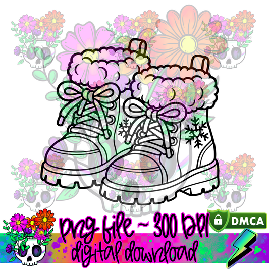 Winter Snow Boots - PNG