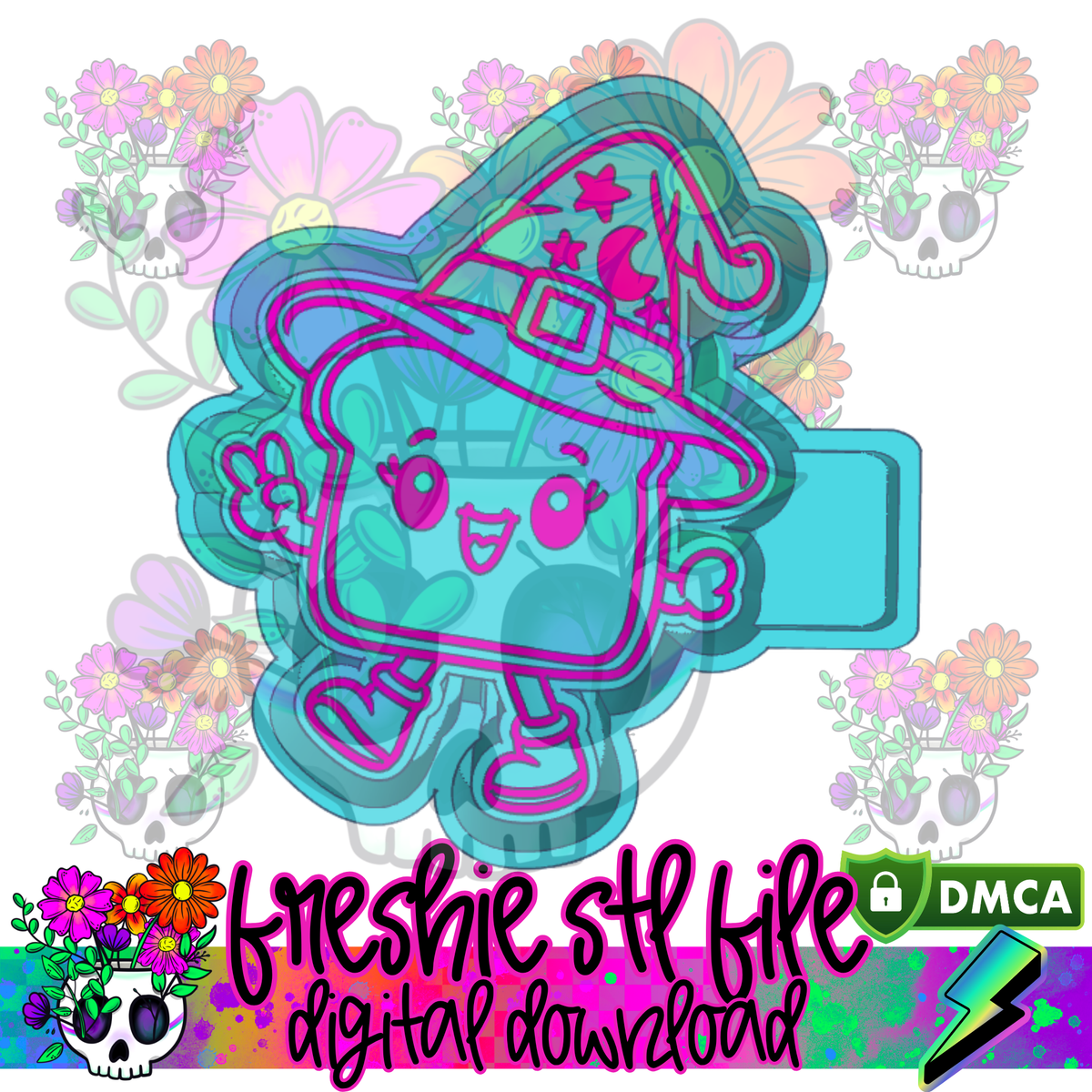 Witchy Toast Mold Maker STL File