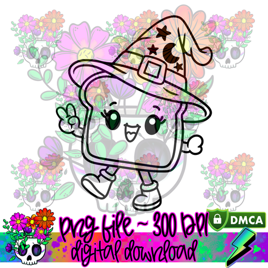 Witchy Toast - PNG